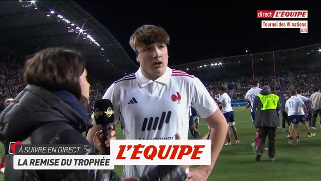 Les Bleuets sacrés après la victoire face à l'Écosse - Rugby - Tournoi des 6 nations U20