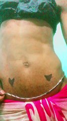 Sherin oswald hot navel chain in low waist palluless saree with black bra