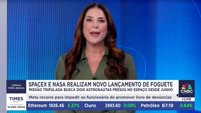 SpaceX inicia missão tripulada para resgatar astronautas; acompanhe lançamento do foguete