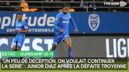 “Un peu de déception, on voulait continuer la série” : Junior Diaz après Estac - Guingamp (0-1)