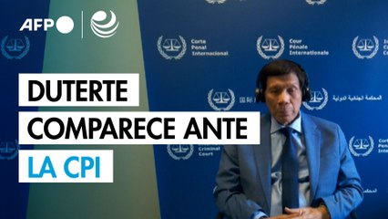 Expresidente filipino Duterte comparece por primera vez ante la CPI, por videoconferencia