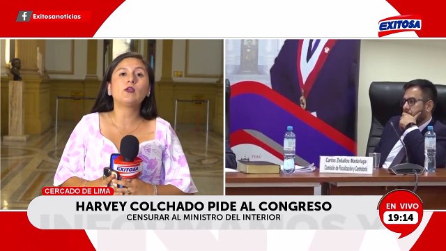 Harvey Colchado pide al Congreso censurar a Santiváñez y lo acusa por destruir la Diviac : Es un experto para defender al criminal