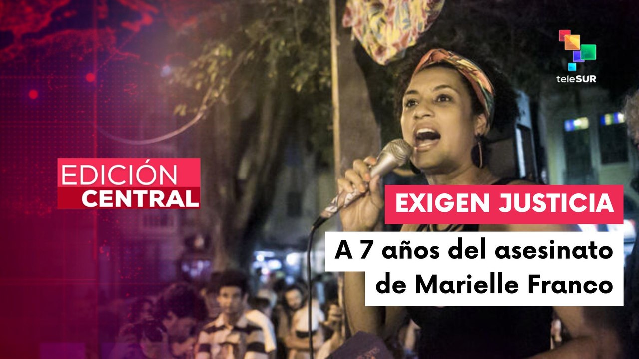 Recuerdan el asesinato de la concejala Marielle Franco en Brasil