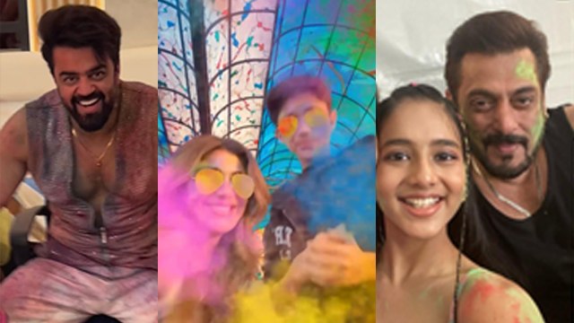 Holi Celebration 2025: Katrina Kaif, Vicky Kaushal,Raveena & Other TV & Bollywood Celebs Video...