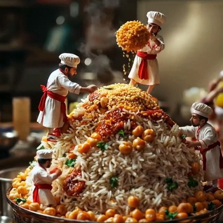 @"Mini People, Giant Cakes! 🍰 | A Stunning AI-Generated Fantasy"