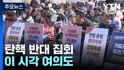 탄핵 반대 집회...이 시각 여의도 / YTN