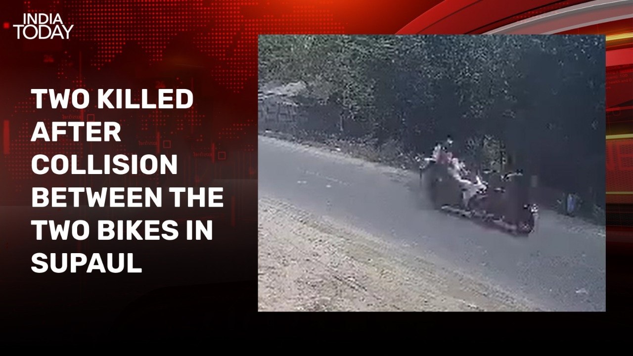 Video: Collision between bikes in Bihar's Supaul kills two