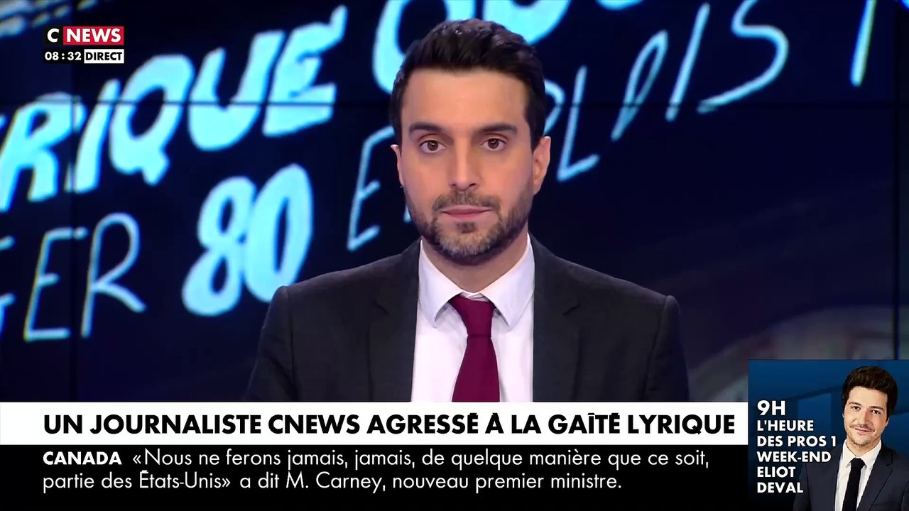 Migrants : Un journaliste de CNews et un agent de sécurité qui le protégeait violemment agressés hier soir lors d'un tournage au Théâtre de la Gaieté Lyrique squatté par des centaines de personnes