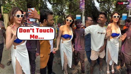 Sherlyn Chopra  Video : शर्लिन संग होली पर हुई बदतमीजी, Actress ने मांगी मदद, Video देख भड़के यूजर्स