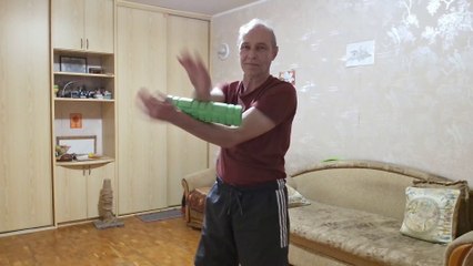 Massage roller for body strengthening.