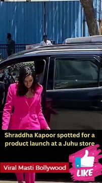 Shraddha Kapoor spotted for a product launch at a Juhu store