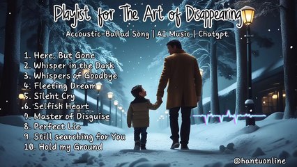 Playlist for The Art of Disappearing | Accoustic-Ballad Song | AI Music | Chatgpt | English Song