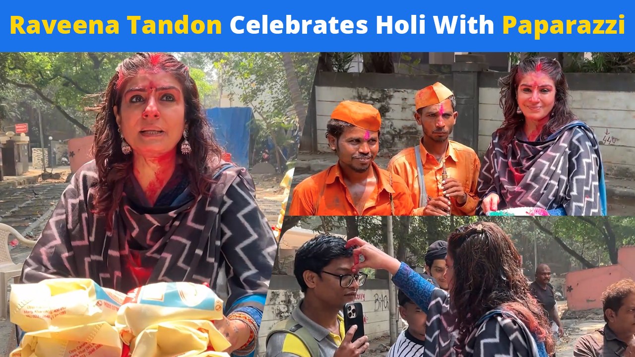 Ranveena Tandon's Colorful Holi Celebration Ends With A Kind Gesture - Watch To Know!