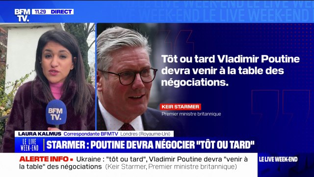 Guerre en Ukraine: pour Keir Starmer, le Premier ministre britannique, tôt ou tard Vladimir Poutine devra venir à la table des négociation