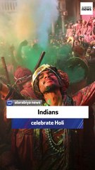Indians celebrate the festival of Holi