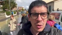 Empoli, la frazione di Ponzano completamente allagata dal torrente Orme