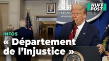 Dans un discours inhabituel, Trump règle ses comptes avec le « ministère de l’Injustice »