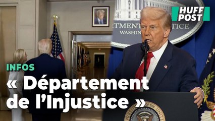 Dans un discours inhabituel, Trump règle ses comptes avec le « ministère de l’Injustice »