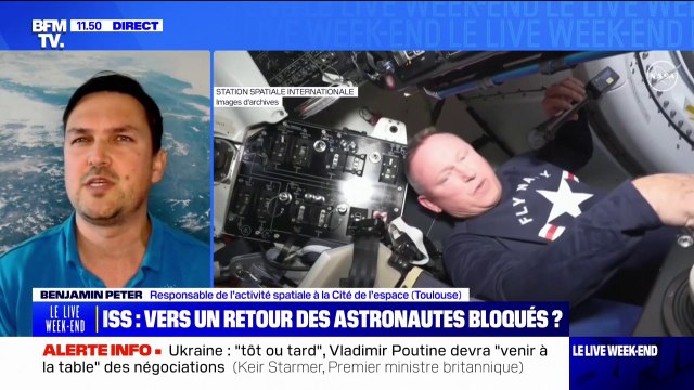 Astronautes coincés dans l'ISS: Tout est calculé, tout est préparé pour ne pas qu'il y ait pas d'aléas qui mettent en péril leur survie , assure Benjamin Peter