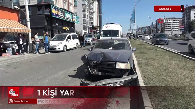 Malatya'da üç araçlı zincirleme kaza