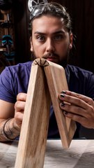 Flexing wooden board, testing meat cutting gadget and liquid wall paper!