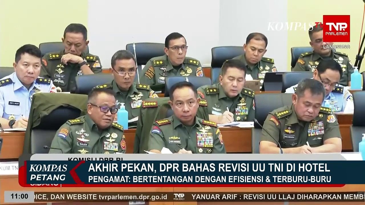 DPR Bahas Revisi UU TNI di Hotel, Pengamat: Bertentangan Dengan Efisiensi dan Terburu-Buru