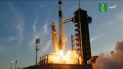 Cohete despega hacia la EEI para rescatar a astronautas varados