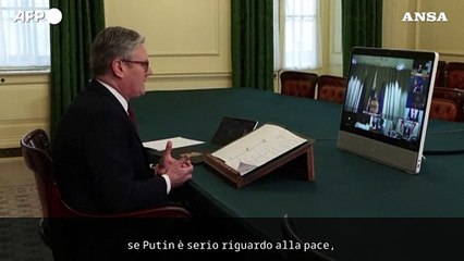 Starmer, "gli alleati si preparino a difendere la pace"