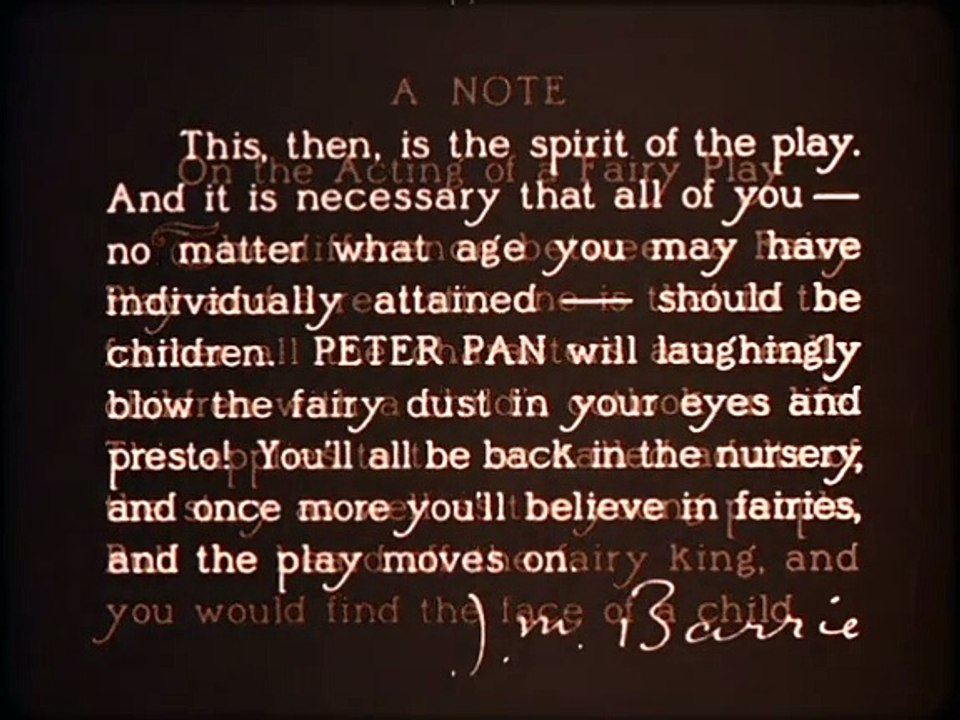 Peter Pan (1924)  Betty Bronson, George Ali, Esther Ralston, Cyril Chadwick, Mary Brian, Jack Murphy