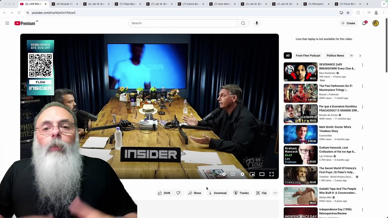 BOLSONARO junta 150K ao VIVO em LIVE SURPRESA no FLOW PODCAST: VAMOS para COPACABANA no DOMINGO!