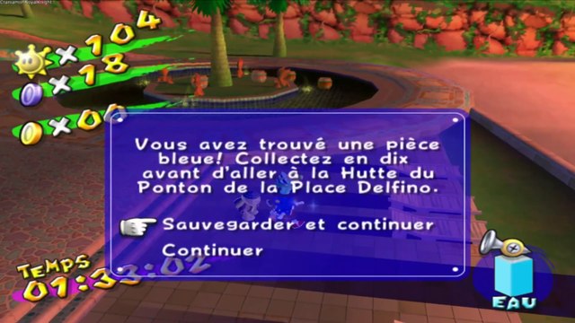 Super Mario Sunshine (Walkthrough FR) épisode 22: Plage Sirena - Les 30 pièces bleues