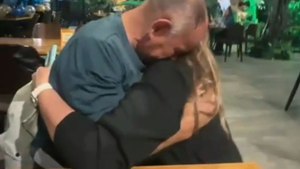 Heartfelt reunion: Man realizes that the stranger beside him is his daughter