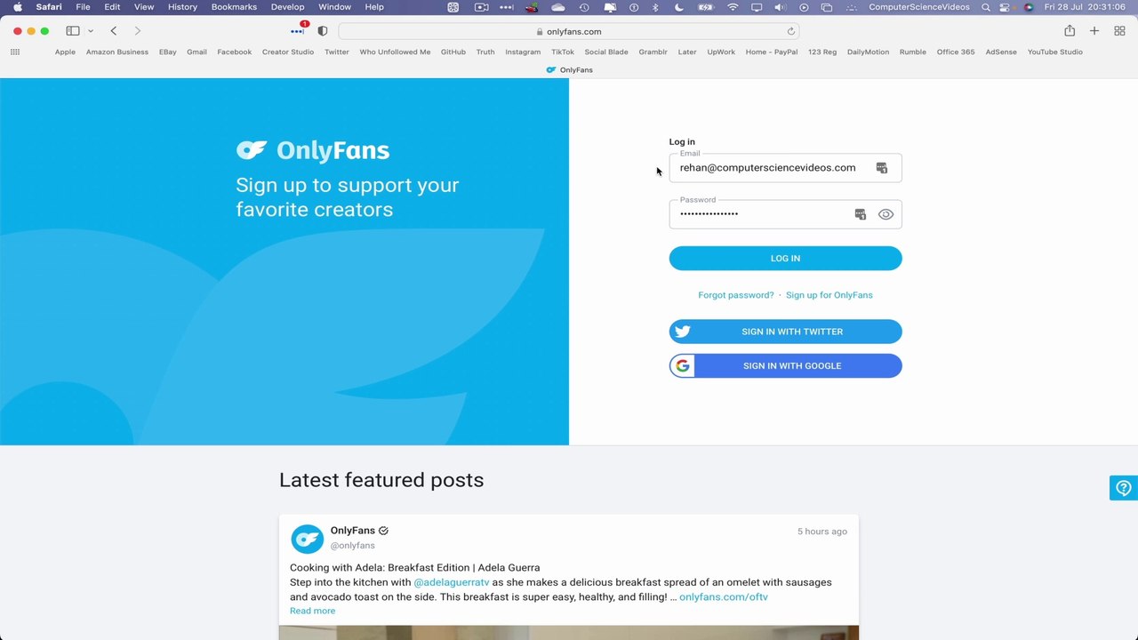 How to SIGN IN to Your ONLY FANS Account On a Mac / Desktop Computer - (Tutorial 3) | New