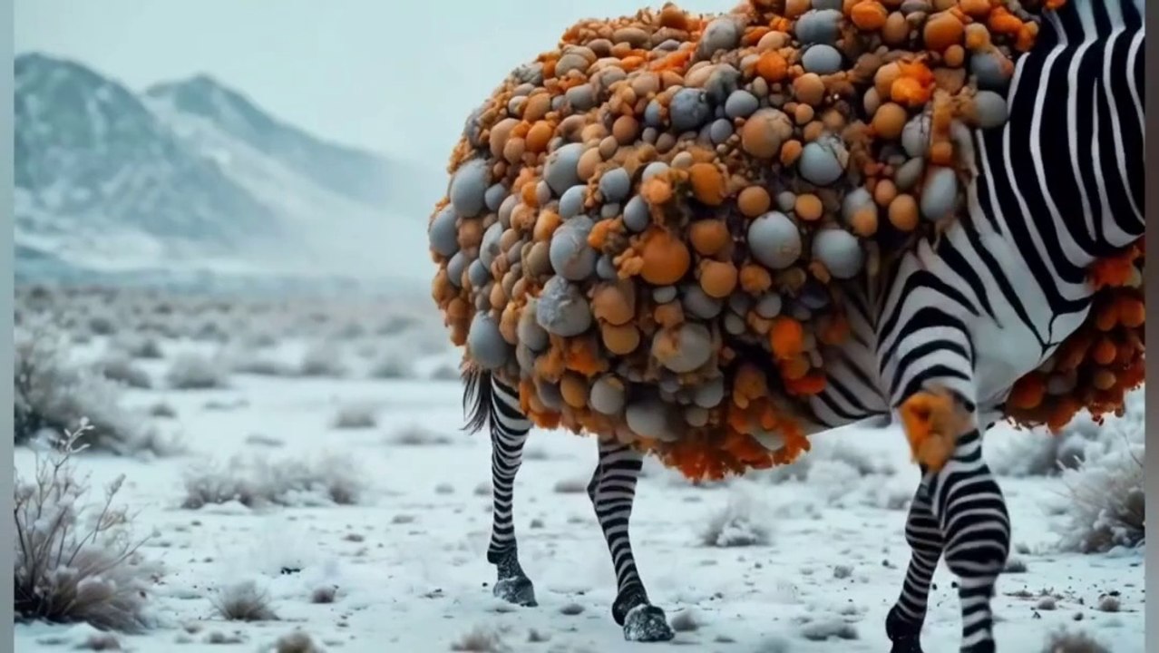 Female pregnant zebra infested millions of honey bees