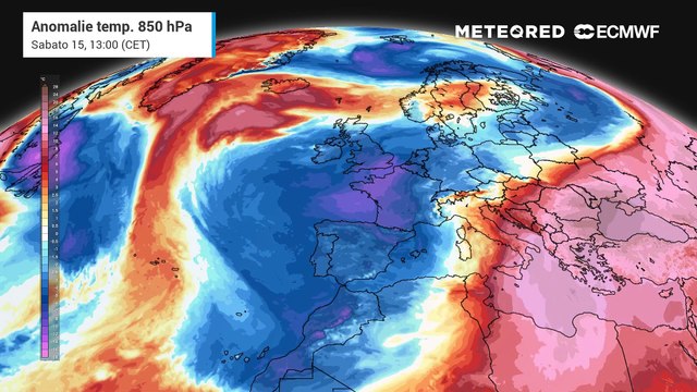 Anomalie temperature Europa