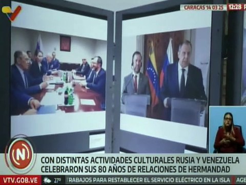 Caracas | Rusia y Venezuela celebran 80 años de relaciones diplomáticas con actividades culturales