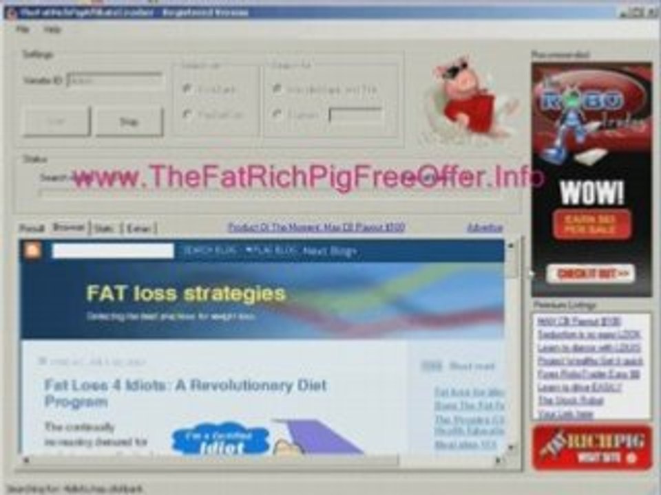 Fat Rich Pig Demo - The Fat Rich Pig Review Demo - PPC Spy