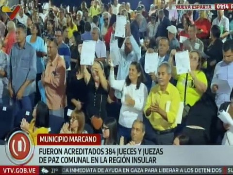 Nueva Esparta | 384 nuevos jueces y juezas de paz comunal fueron acreditados en el mcpio. Marcano