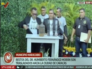Zulia | Exhuman restos del Dr. Humberto Fernández-Morán para su traslado al Panteón Nacional