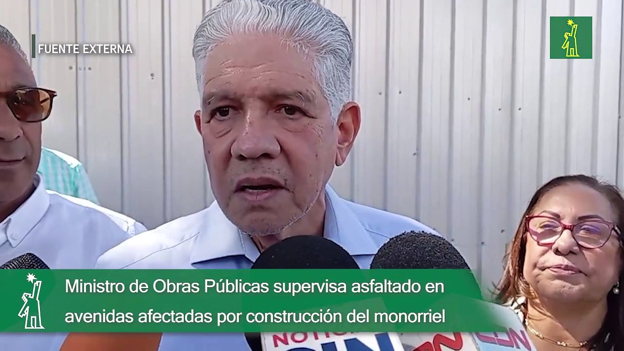 Ministro de Obras Públicas supervisa asfaltado en avenidas afectadas por construcción del monorriel