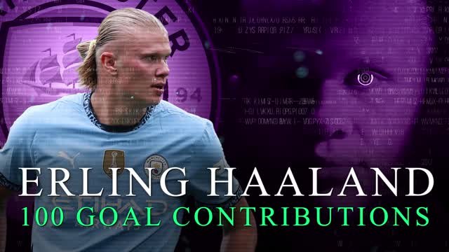 Erling Haaland: 100 Premier League goal contributions