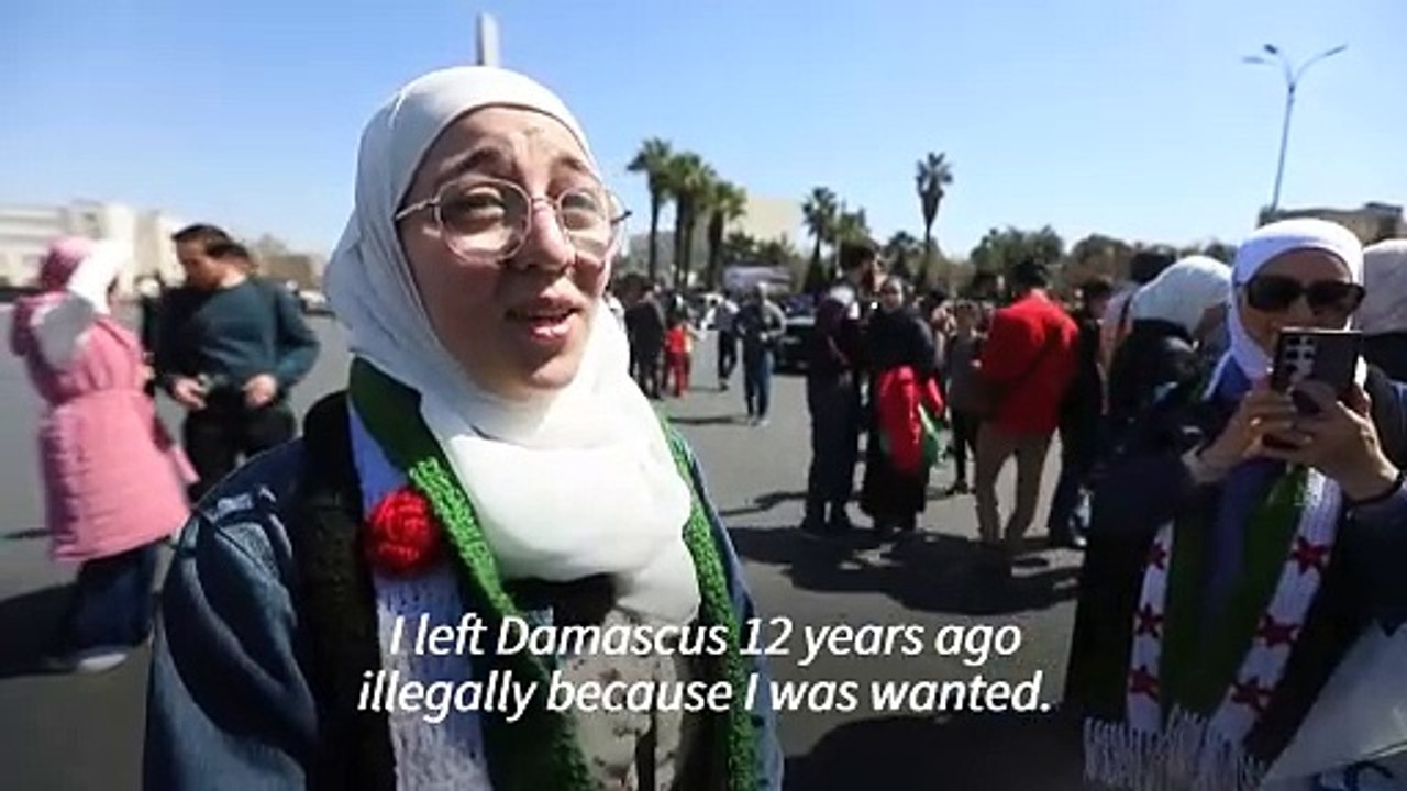 'A dream': Syrians celebrate uprising anniversary in Damascus
