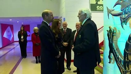 William and Kate attend Wales v England rugby match