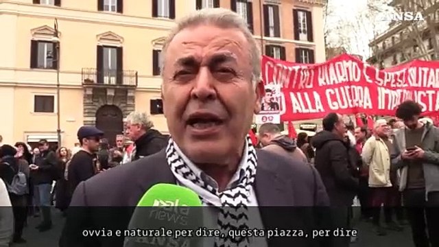 Il presidente della comunita' palestinese: Le armi portano al nostro genocidio