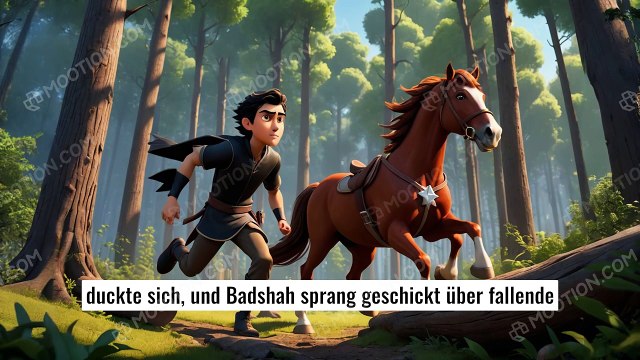 Die Flucht durch den nächtlichen Wald
