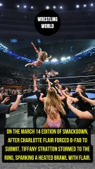Tiffany Stratton & Charlotte Flair had a heated brawl on WWE SmackDown.