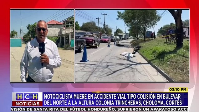 Motociclista perece embestido por camión en bulevar de Choloma