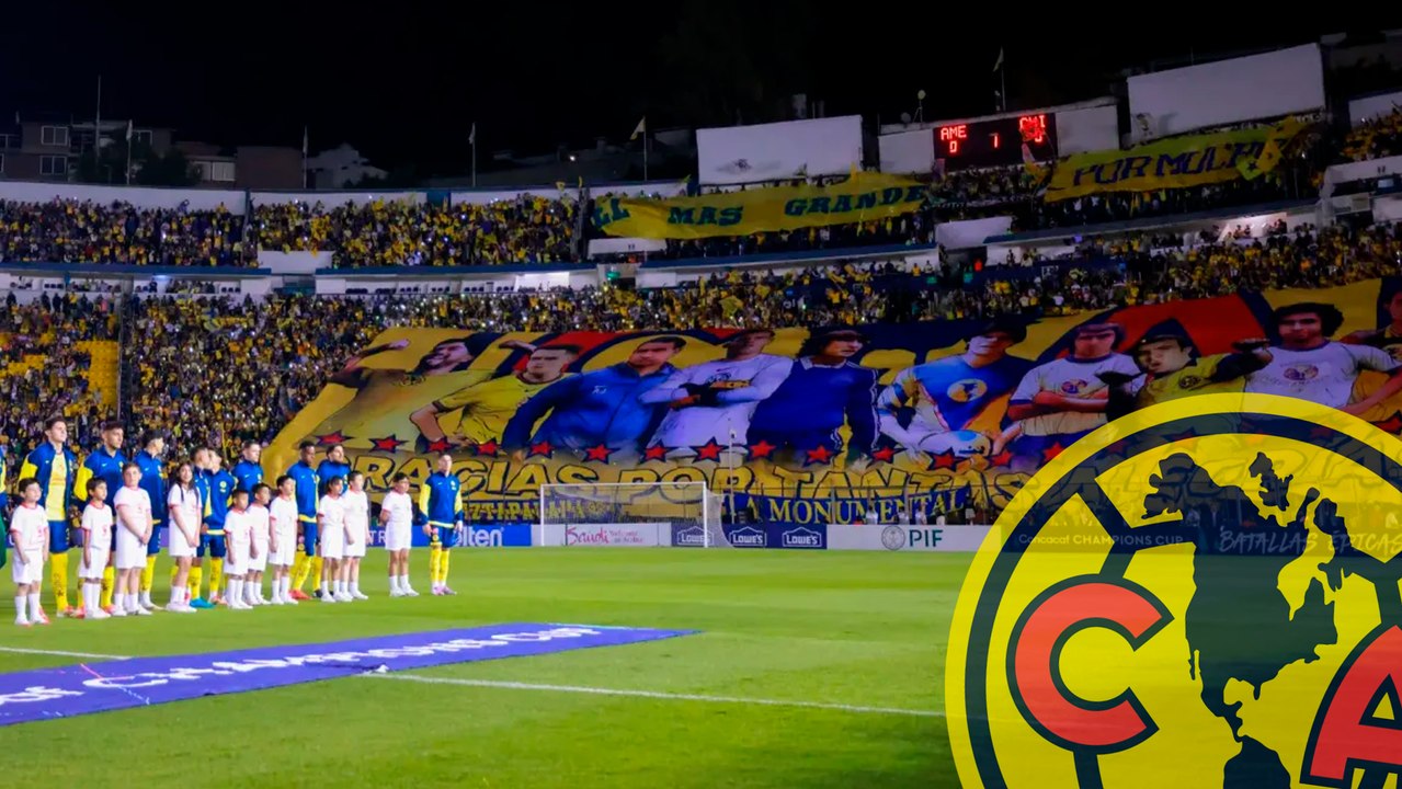 América: así se hizo el "tifo de leyendas" para el juego contra Chivas en Concacaf