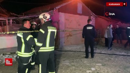 Karaman'da müstakil eve iftar saatinde molotoflu saldırı