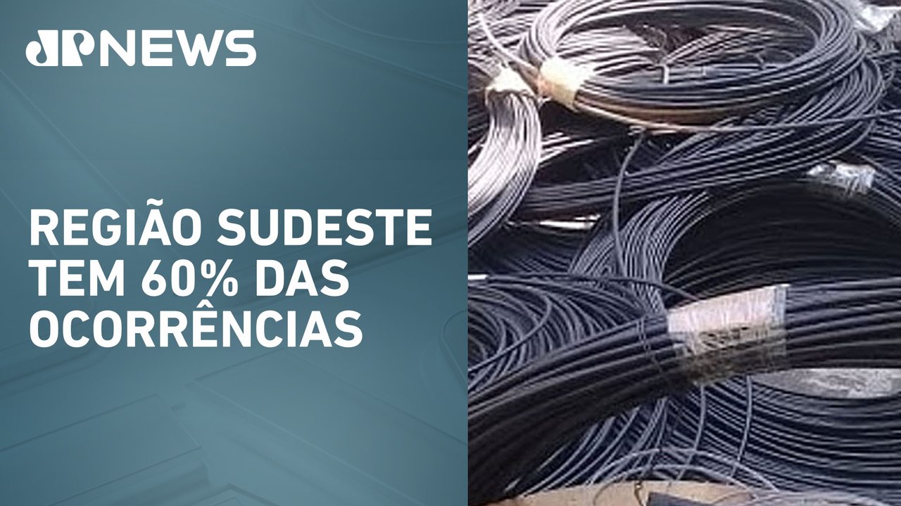 Furtos de fios causam prejuízos de R$ 24 milhões em 2024